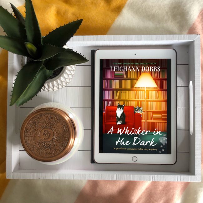 BLOG TOUR: A Whisker in the Dark @leighanndobbs @bookouture #cozymystery #awhiskerinthedark