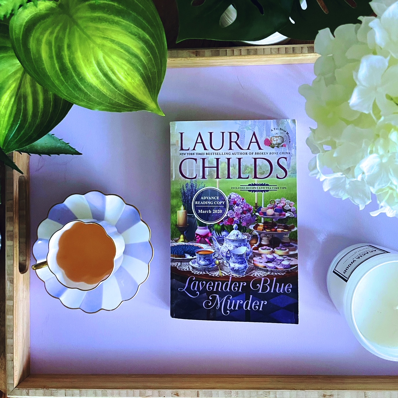 Cozy Mystery Review Lavender Blue Murder Laura Childs The PhDiva