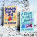 Reviews include Bringing Down the Duke and A Rogue of One's Own by Evie Dunmore. Both books have engaging cover designs featuring colorful drawings of the ladies and dukes