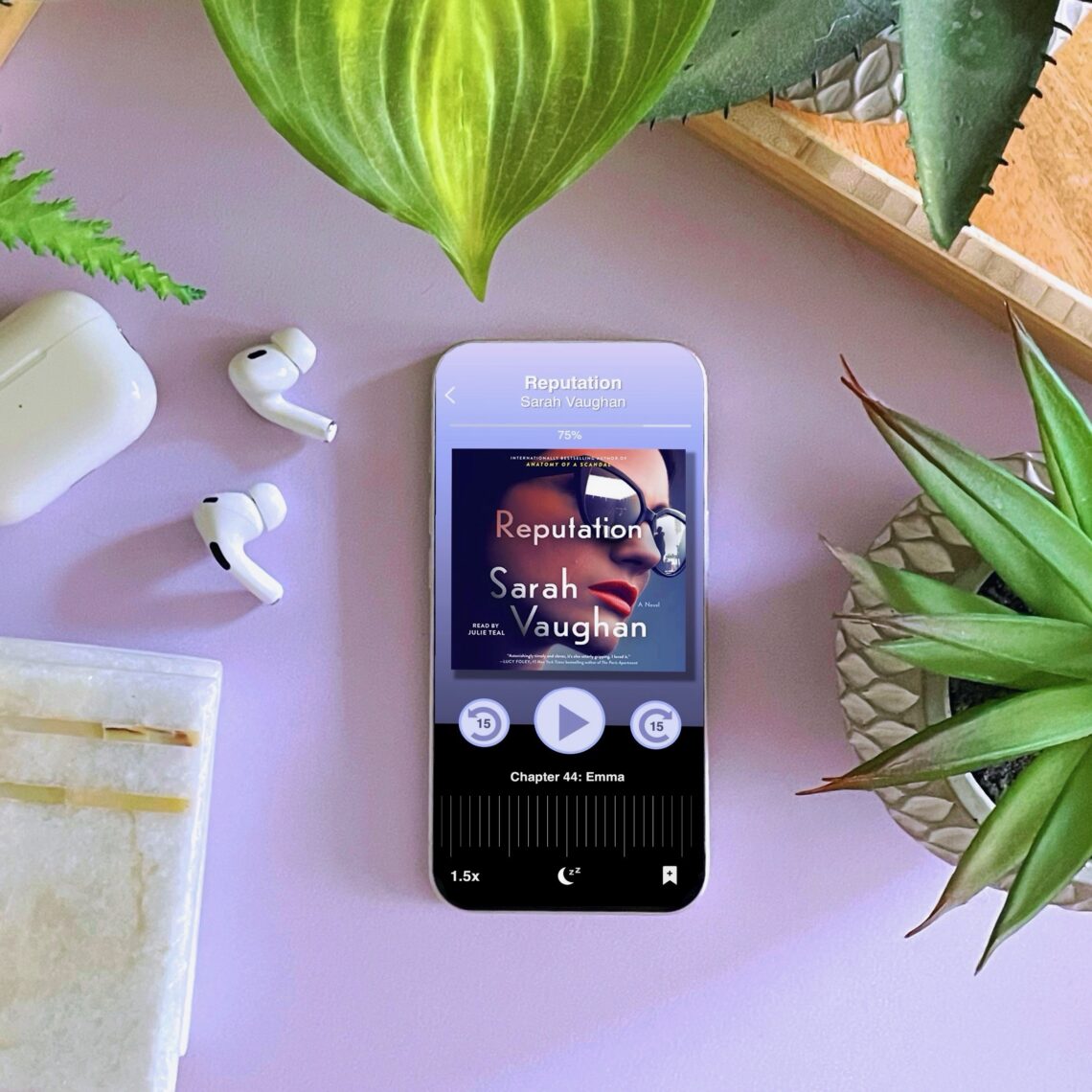 Reputation is a novel by Sarah Vaughan and audiobook narrated by Julie Teal