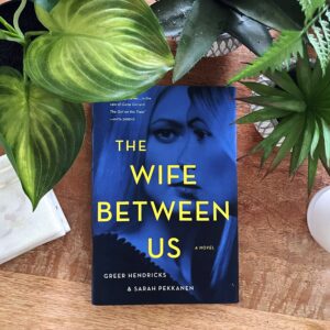 The Wife Between Us is a psychological thriller with a great twist for fans of Gone Girl; the cover is blue with yellow writing and shows two women's faces, one in profile